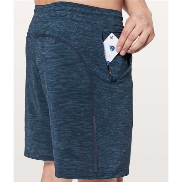 Lululemon Other - Lululemon Pace Breaker Short 9" Lined Heather Allover Iron Blue True Navy Mens L